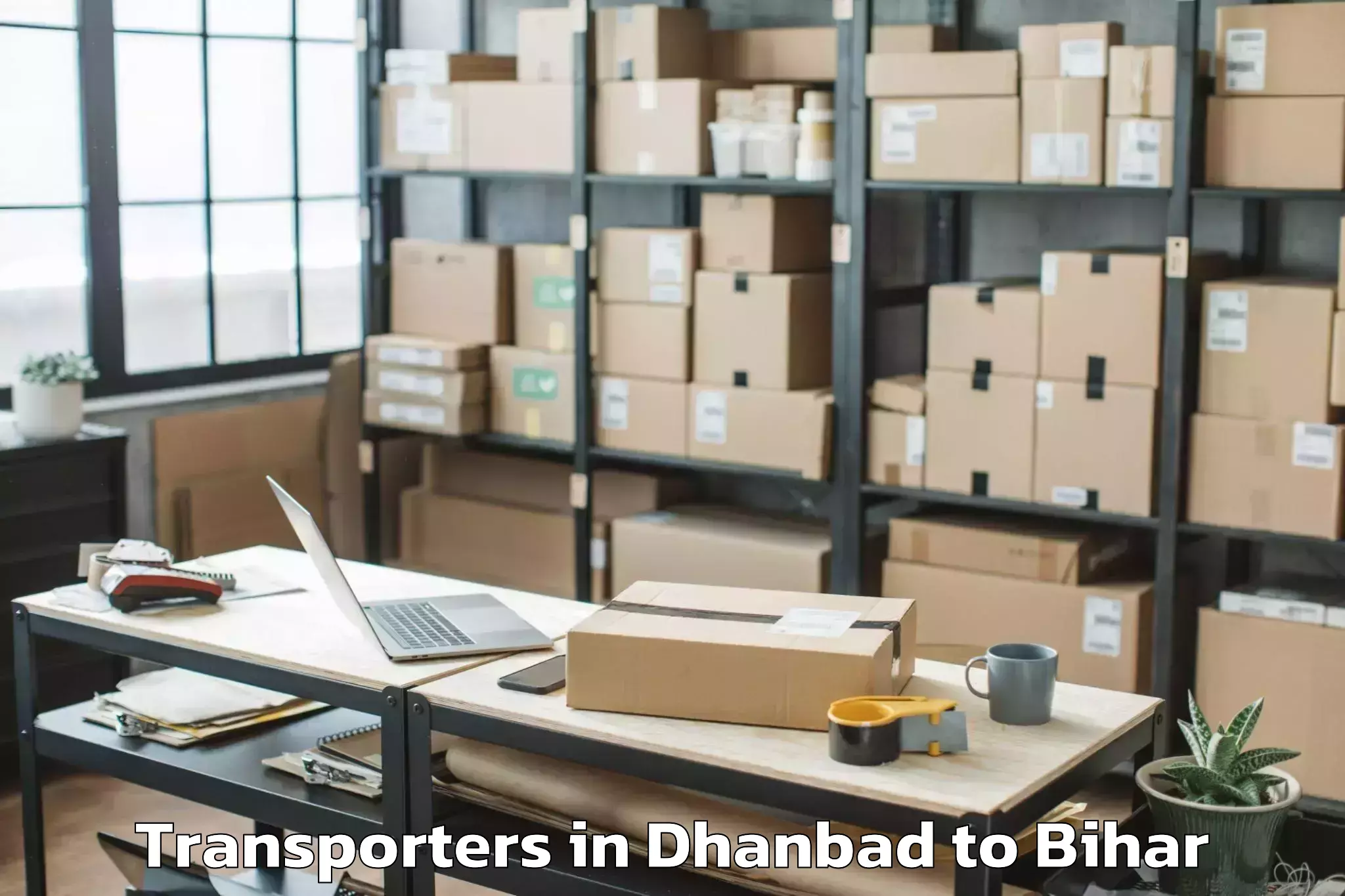 Reliable Dhanbad to Lauria Nandangarh Transporters